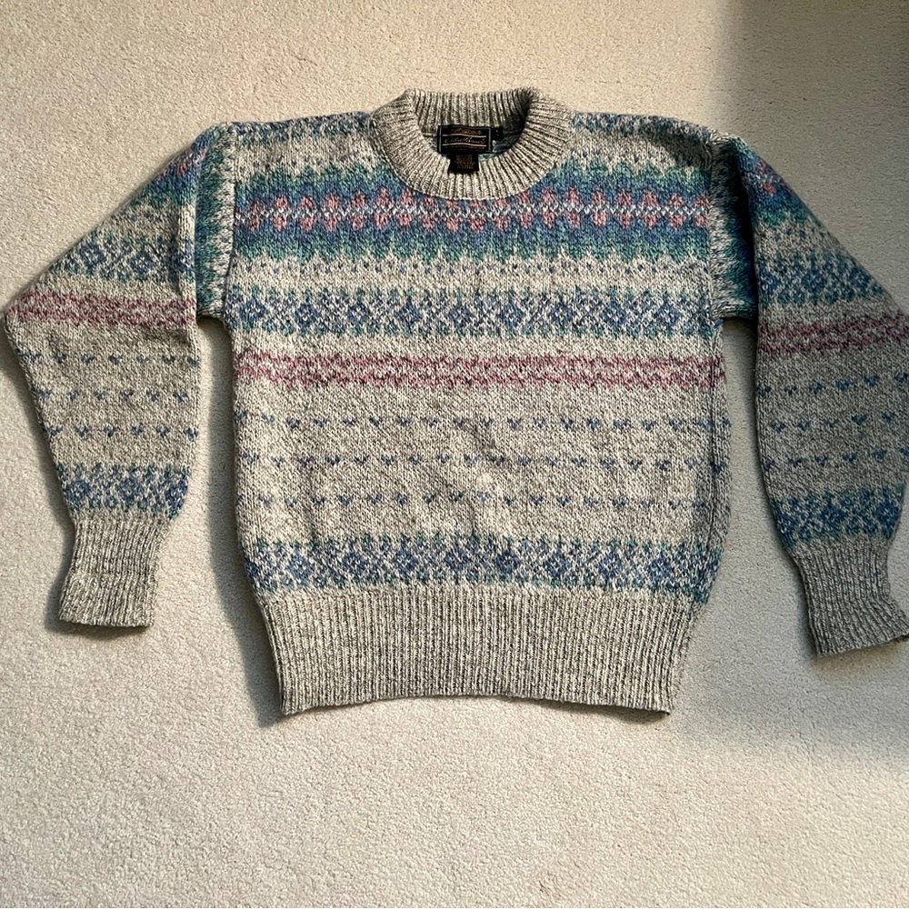 Vintage Eddie Bauer Crewneck Fair Isle Sweater